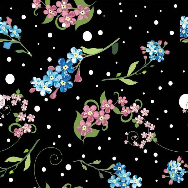 Élégant fond de motif floral sans couture pour votre conception — Image vectorielle