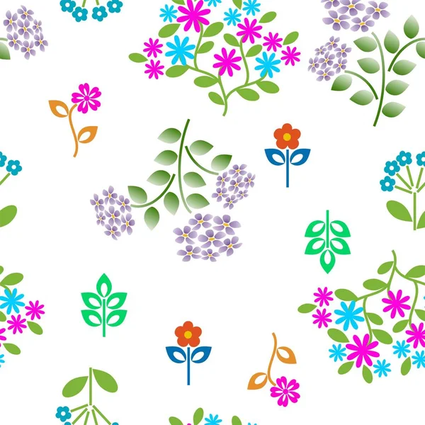 Élégant fond de motif floral sans couture pour votre conception — Image vectorielle