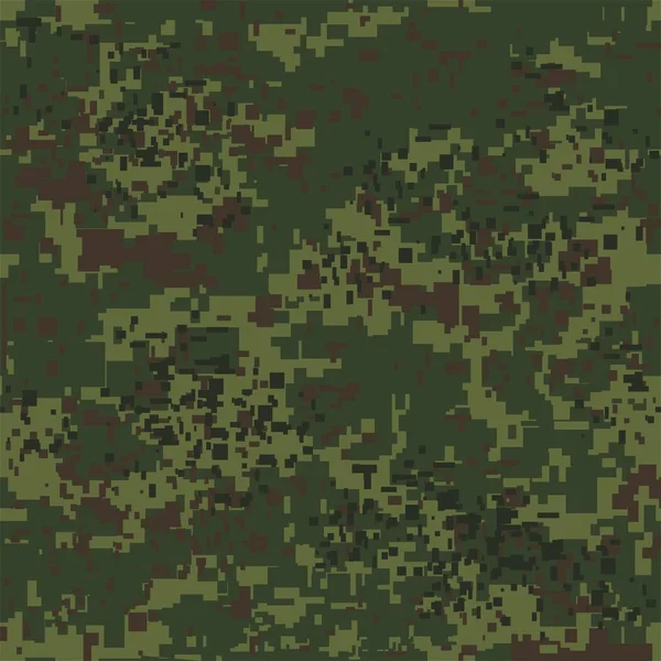 Padrão sem costura de camuflagem de pixel digital para o seu design. Textura vetorial — Vetor de Stock