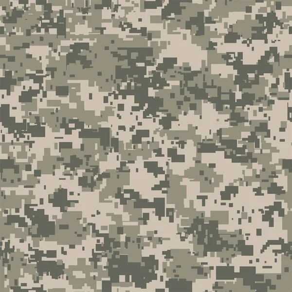 Digitale pixel camouflage naadloze patroon voor uw ontwerp. Vector textuur — Stockvector