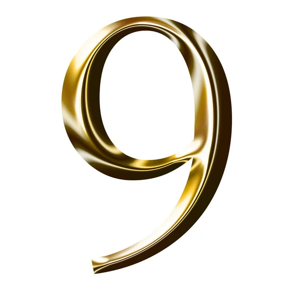 Złoty numer symbolu — Zdjęcie stockowe