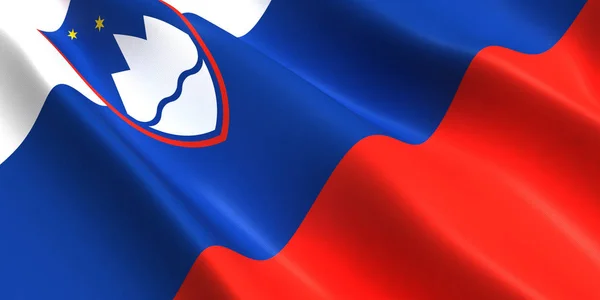 Slovenia flag 3d
