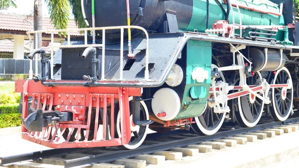 Ruedas de una locomotora de vapor — Foto de Stock