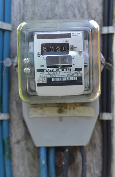 Watt uur elektrische meter meetgereedschap — Stockfoto