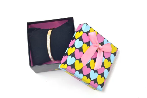 Srdce Design šperky Box — Stock fotografie