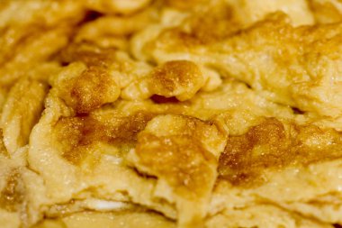 Omlet, arka plan doku yakın çekim