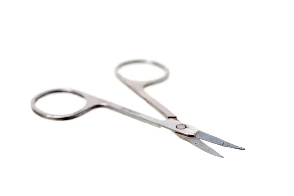 Little scissors isolated on white — Stock Photo, Image