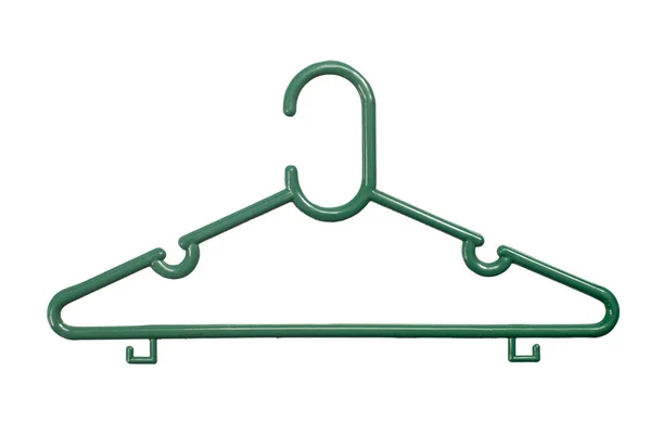 Grüner Kleiderbügel, Kleiderbügel — Stockfoto