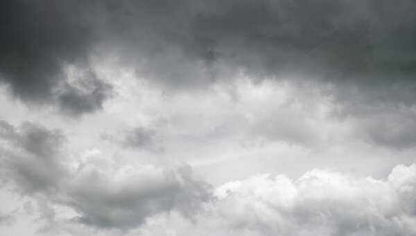 Rainy clouds in the sky. Before rain