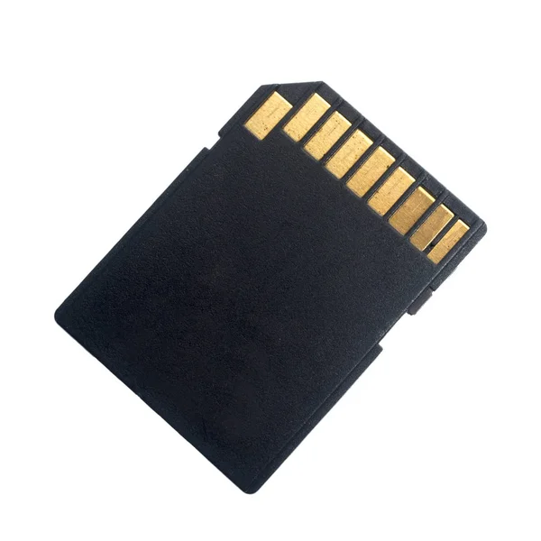 Cartão SD isolado no fundo branco . — Fotografia de Stock