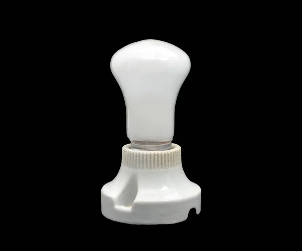 Light bulb isolated on black background — Stock Photo, Image