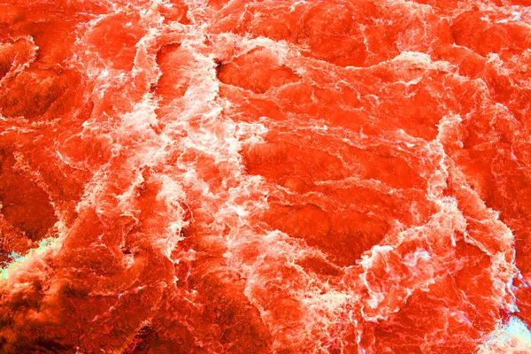 Superfície da água, Conceito mar de sangue — Fotografia de Stock