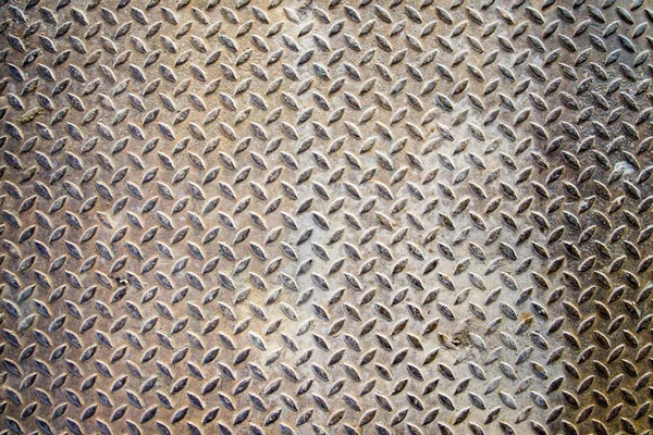 Gyémánt mintás fémlemez háttér textúra — Stock Fotó