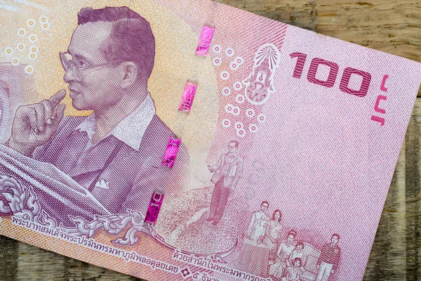 Close Thai Banknotes — Stock Photo, Image