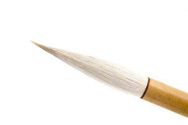 Whitebackground üzerinde izole Çin fırçalar. Çince, Korece ve Japonca için.