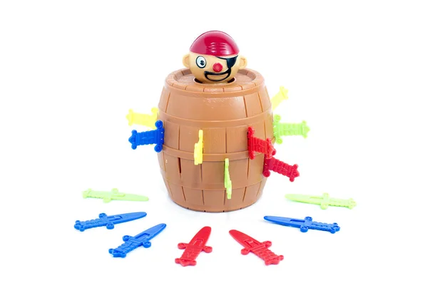 Pirate Barrel Toy Lucky Stab Challenge — Stock Photo, Image