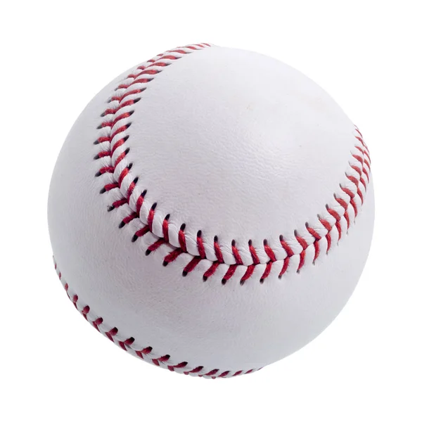 Baseballový Míč Bílém Pozadí — Stock fotografie
