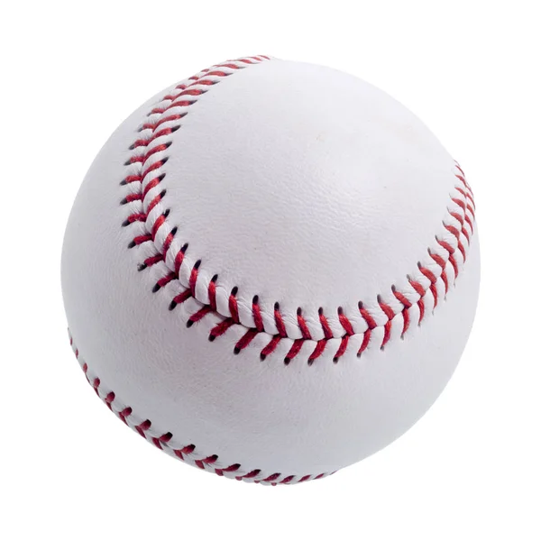 Palla Baseball Sfondo Bianco — Foto Stock