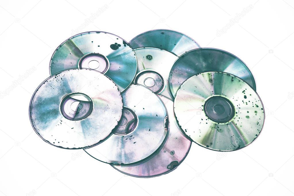 Damaged CD DVD optical media 