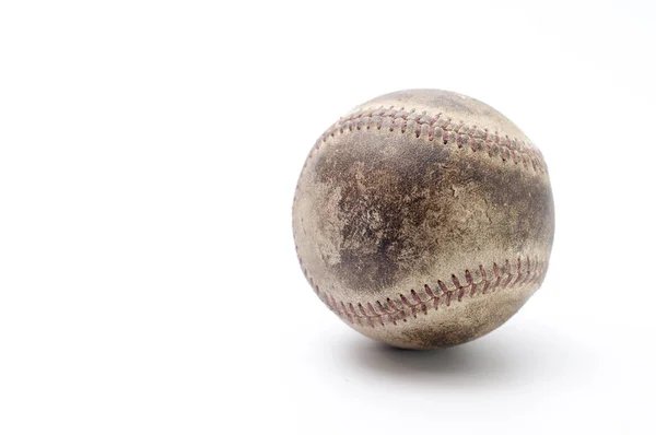 Baseball Piłka Białym Tle — Zdjęcie stockowe