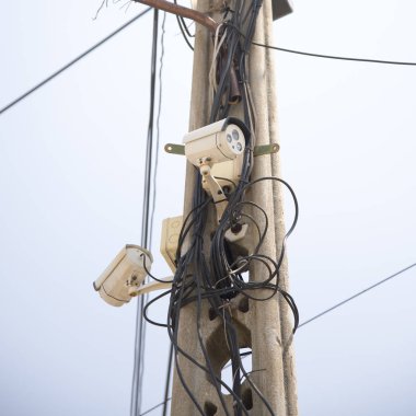 Cctv kamera ile ışık lamba sonrası