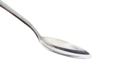 Beyaz bir arka plan üzerinde izole çay kaşığı