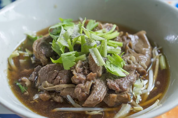 Fermeture Soupe Porc Braisé Dans Style Thaïlandais — Photo