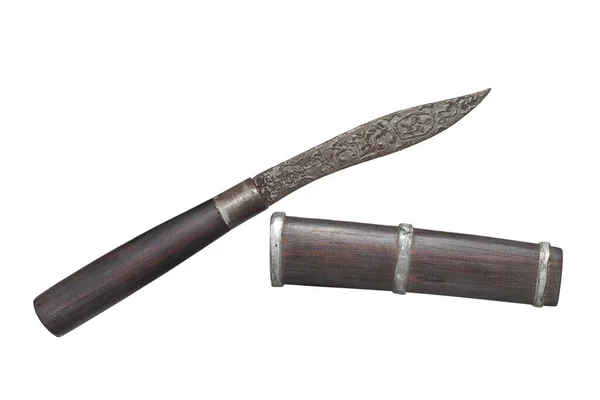 Тайський Стиль Exorcist Knife Luang Phor Chab Khlong Chan Temple — стокове фото