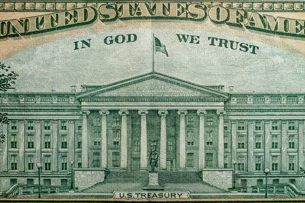 ヤラ州2020年8月29日米国の宝と連邦準備制度からのイラスト編集ドル — ストック写真