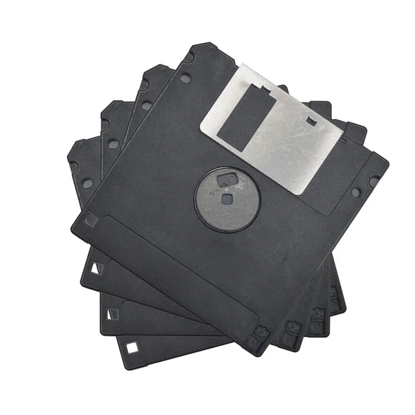 Magnetic Floppy Disc White Background — Stock Photo, Image