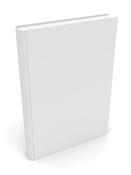 Leeres weißes Buch auf weißem Hintergrund lizenzfreie Stockbilder