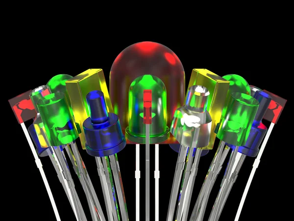 Composition from light emitting diodes — Stock Photo, Image