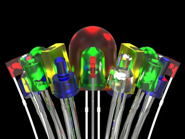 Composición de diodos emisores de luz Imagen De Stock
