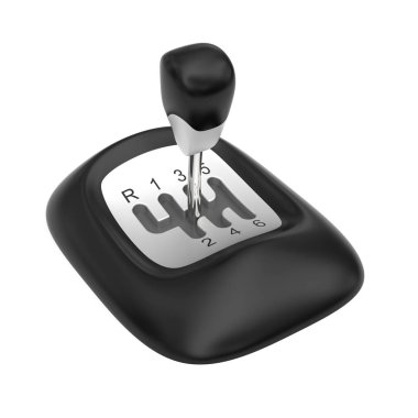 Manual gearshift top view clipart