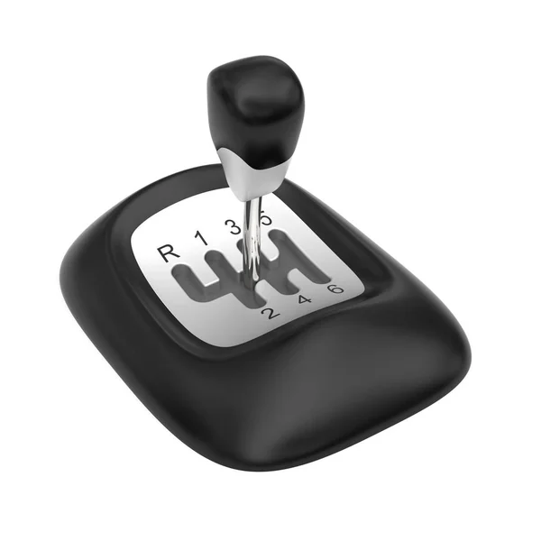 Manual gearshift top view Stock Image