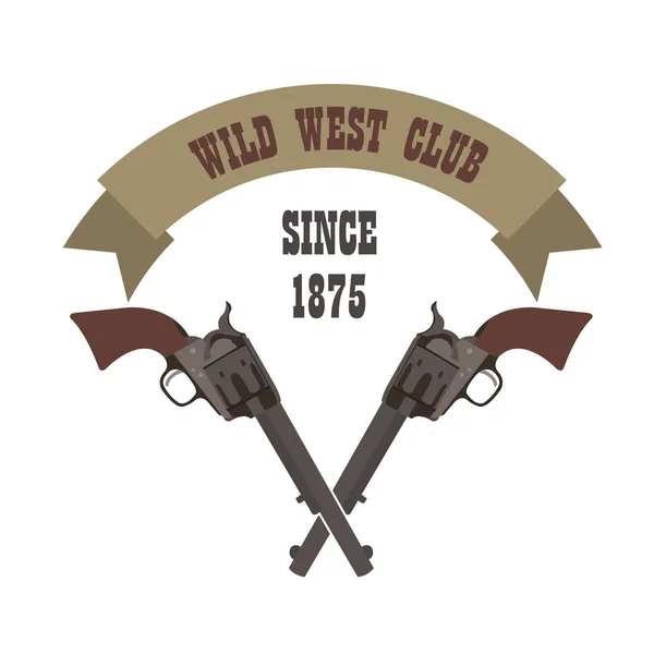 Szablon logo broni palnej. Pistolety, karabiny odznaka. Płaska konstrukcja — Wektor stockowy