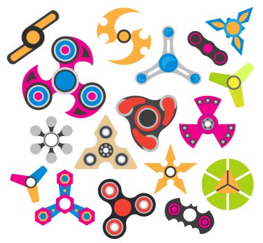 El spinner. Artan odak, stres için oyuncak kıpır. ICO