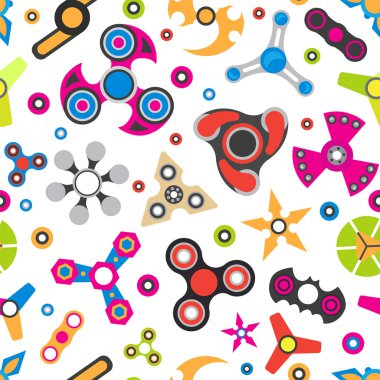 El spinner. Oyuncak seamless modeli kıpır