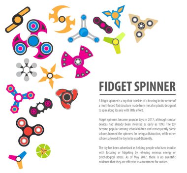 El spinner. Artan odak, stres için oyuncak kıpır. INF