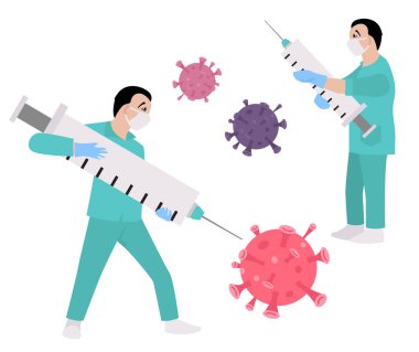Karantina, koronavirüs salgını tasarım konseptini durdur. Vektör illüstrasyonu