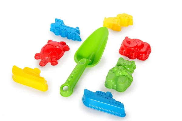 Veelkleurige plastic speelgoed — Stockfoto