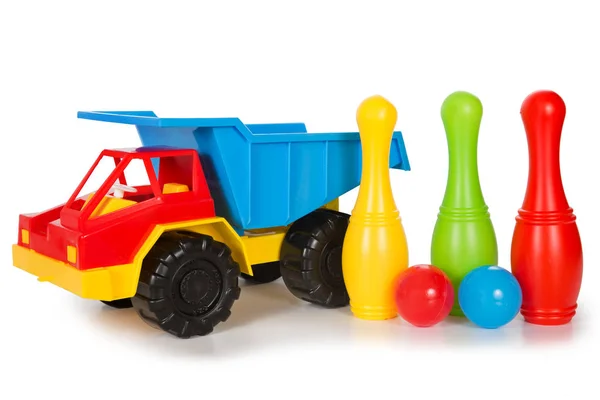 Jouets en plastique multicolores — Photo