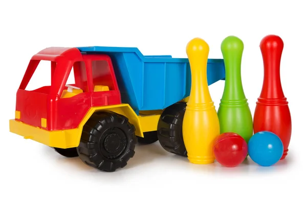 Brinquedos plásticos multicoloridos — Fotografia de Stock