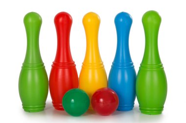 Çok renkli plastik oyuncaklar