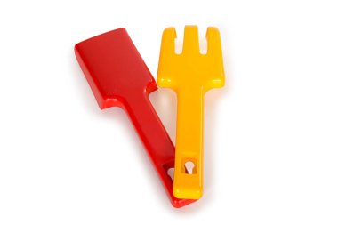 Çok renkli plastik oyuncaklar