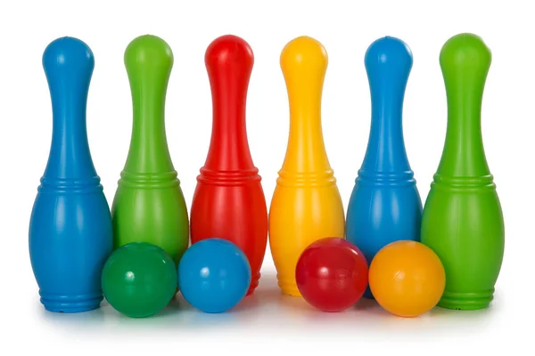 Brinquedos plásticos multicoloridos — Fotografia de Stock