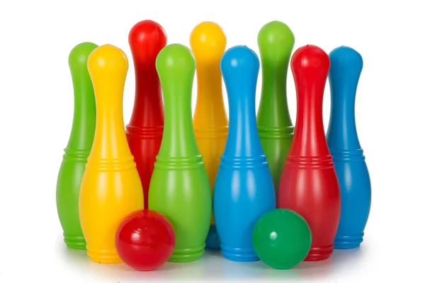 Veelkleurige plastic speelgoed — Stockfoto