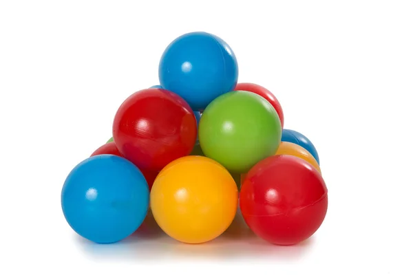 Multicolored plastic toys Royalty Free Stock Images