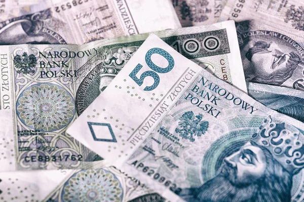 Polský zlotý peníze — Stock fotografie