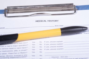 tıbbi geçmişi Anketi